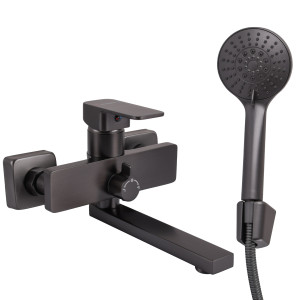 Смеситель для ванной Globus Lux Milano GLM-0102N-11-GRAPHITE 