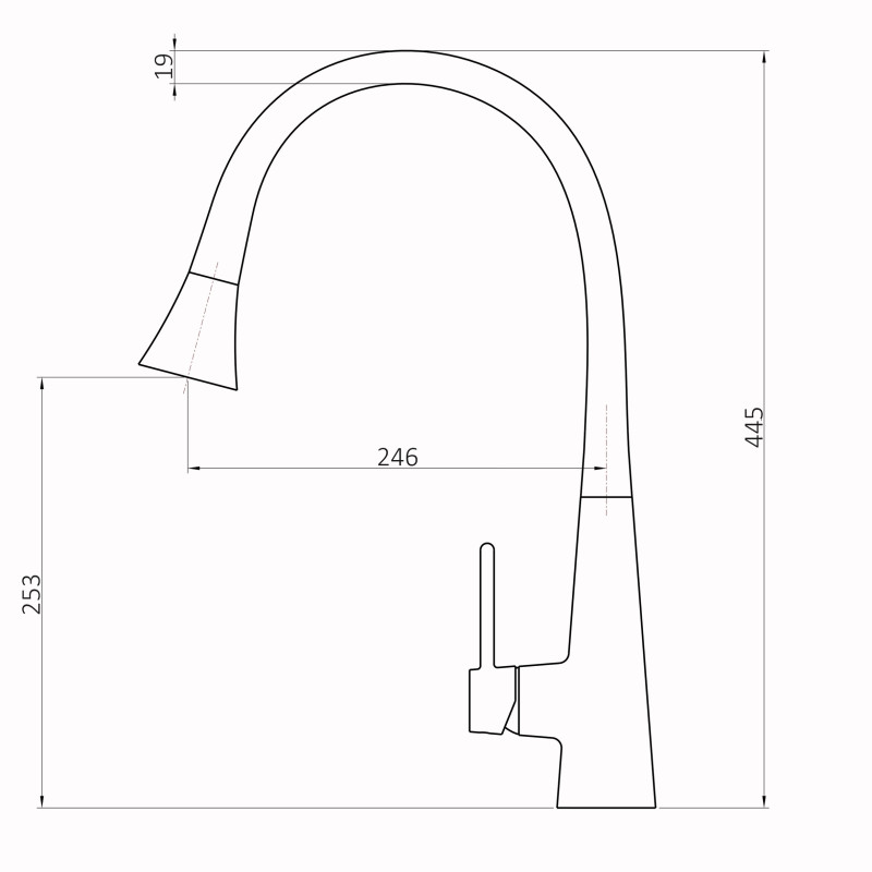 Смеситель для кухни Globus Lux LAZER Pro GLPR-203SM-00 