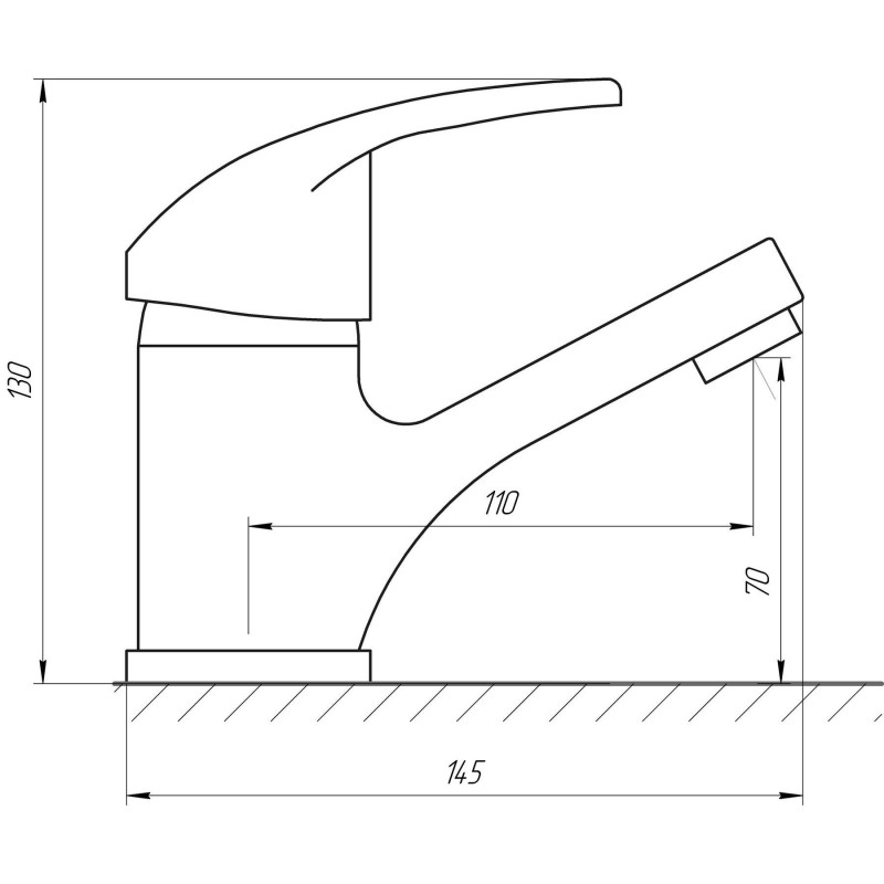 Смеситель для умывальника Globus Lux Caprice GLCA-0101 