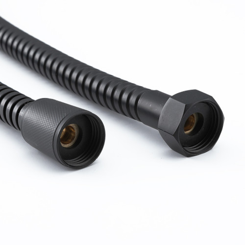 Шланг душовий FRAP F46-6, подвійне обплетення, 1,5 м, чорний 