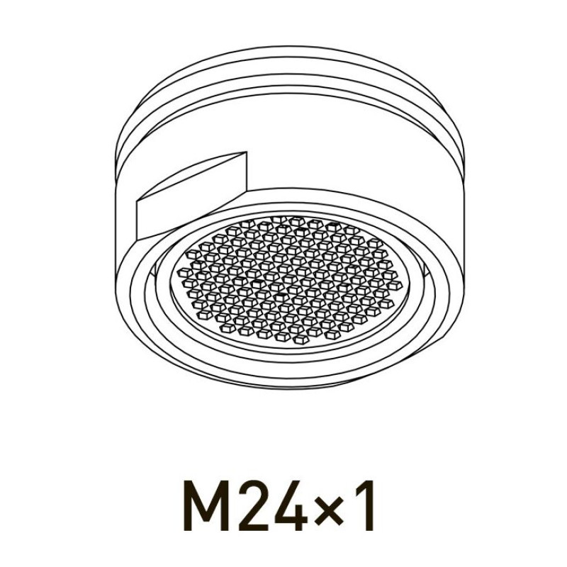 Аератор WEZER WKZ-021 РЗ M24 пластик 