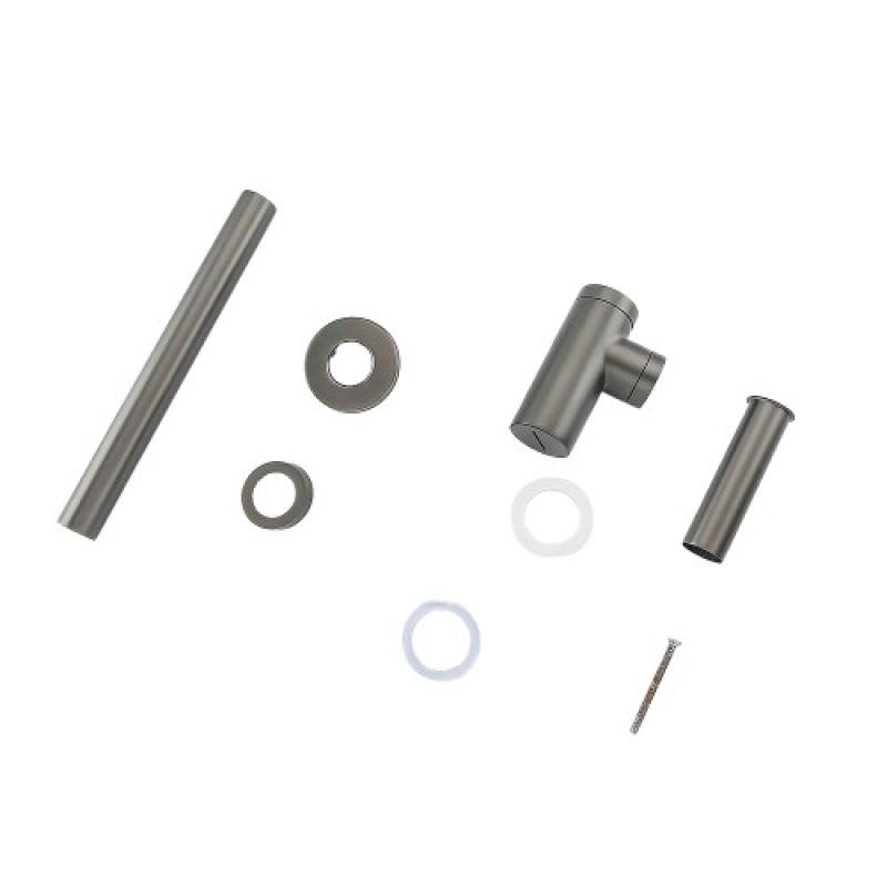 Сифон для раковини FRAP F82-9 під донний клапан, латунь, збройова сталь 