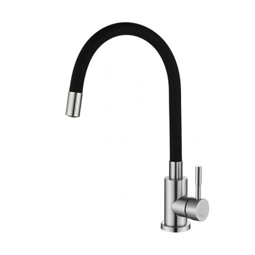 Змішувач для кухні VENTA VA3008E-black із гнучким гусом (картридж 35 мм)