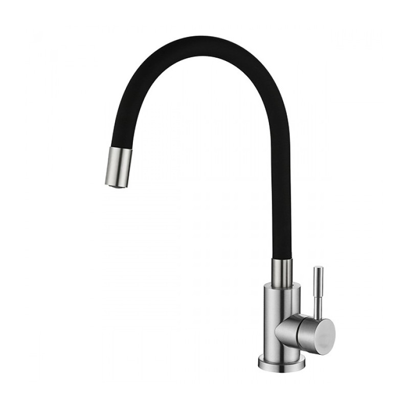 Змішувач для кухні VENTA VA3008E-black із гнучким гусом (картридж 35 мм)