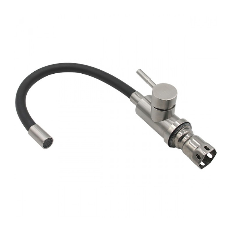 Змішувач для кухні VENTA VA3008E-black із гнучким гусом (картридж 35 мм)