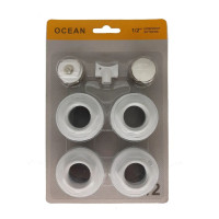 Футорки OCEAN 1/2",15мм х 1", 25мм, 40 набір 