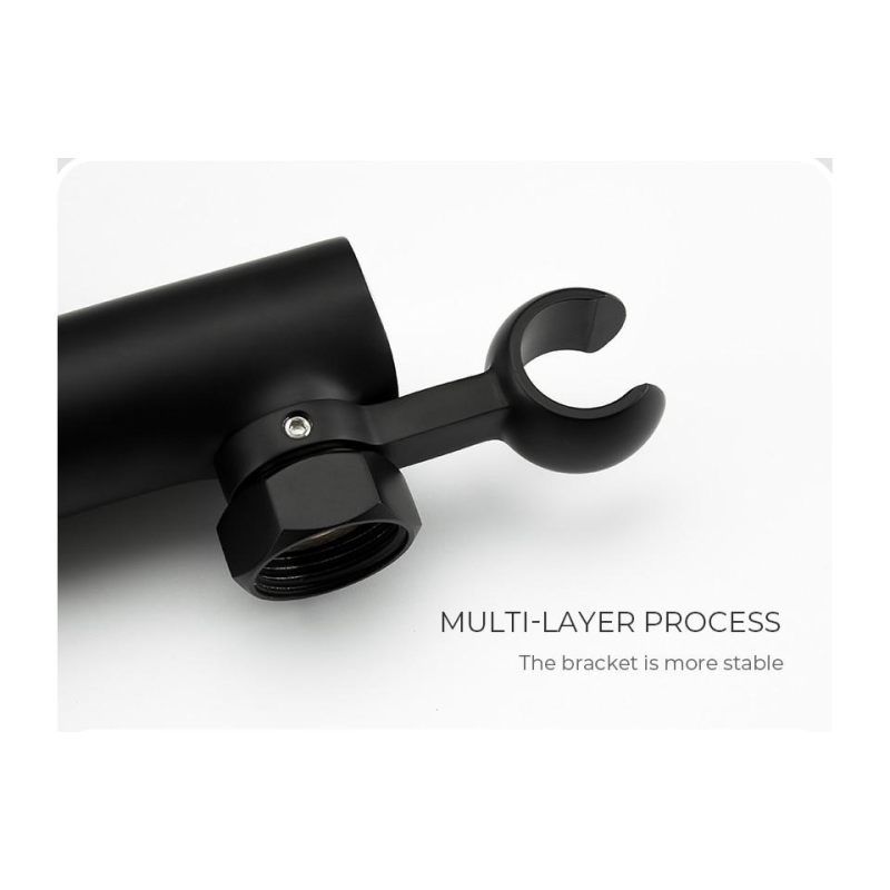 Змішувач для душу GAPPO G2003-6, з гігієнічною лійкою, чорний/хром 