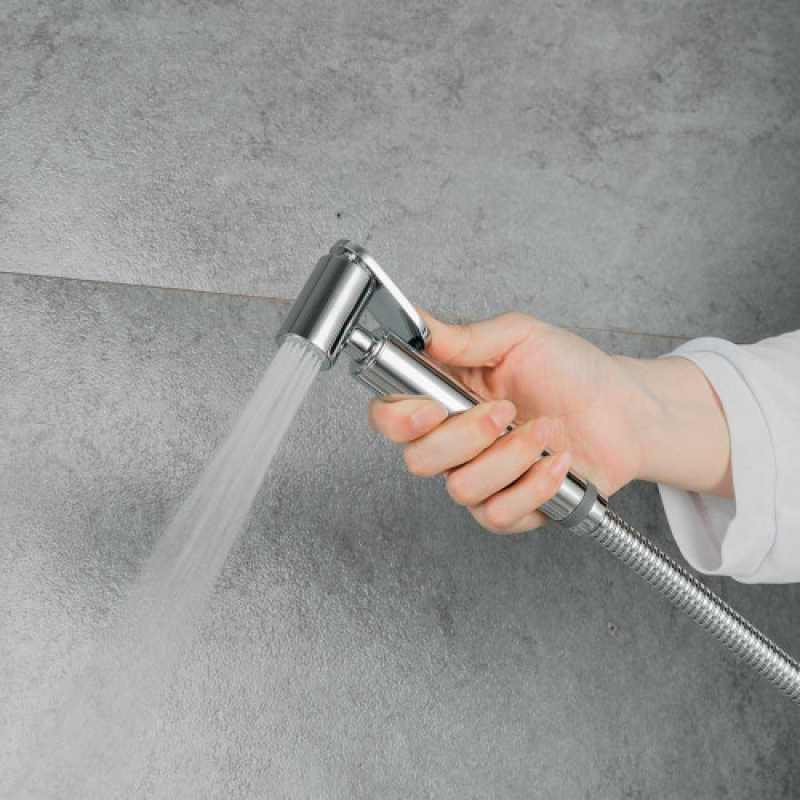 Змішувач для душу GAPPO G2003-8 (з гігієнічною лійкою, білий/хром)