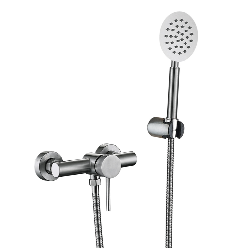 Смеситель для душа WEZER EKO5-01, нержавеющая сталь. Смеситель для душа WEZER EKO5-01, нержавеющая сталь.