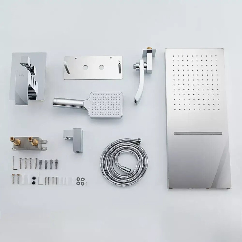 Душова система Gappo G7107-70 (вбудована, 3-функційна, хром)