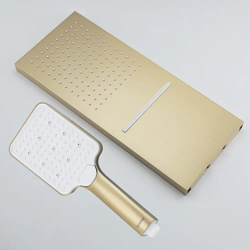 Душова система Gappo G7107-73 (вбудована, 3-функції, золото)