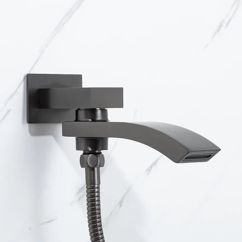 Душевая система Gappo G7107-79 (встроенная, 3-функции, серый)