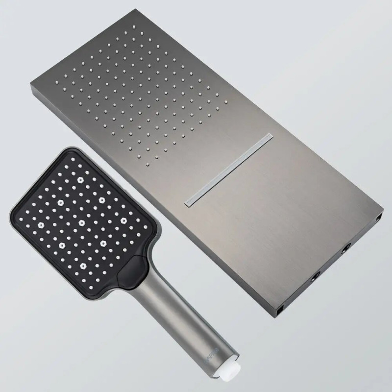 Душевая система Gappo G7107-79 (встроенная, 3-функции, серый)