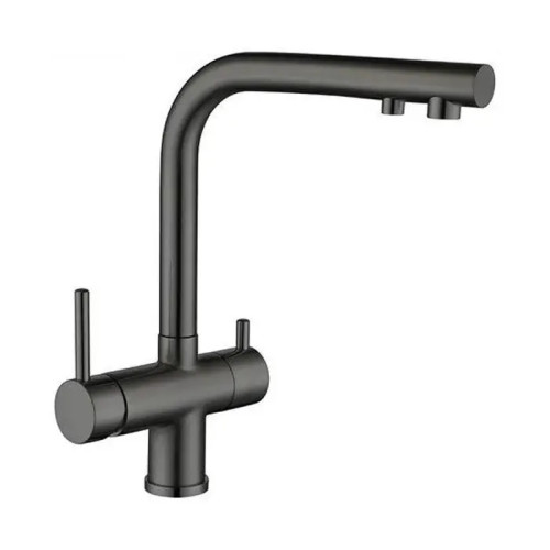 Смеситель для кухни на две воды GAPPO G43752-6, черный