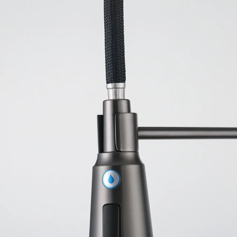 G4398-69 кухня под осмос одновес. выс. силикон. излил лат. шпилька Ø35 (серый Gungrey) {8/1}