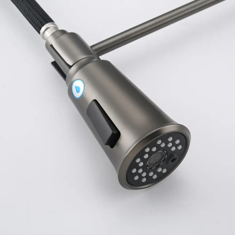 G4398-69 кухня под осмос одновес. выс. силикон. излил лат. шпилька Ø35 (серый Gungrey) {8/1}