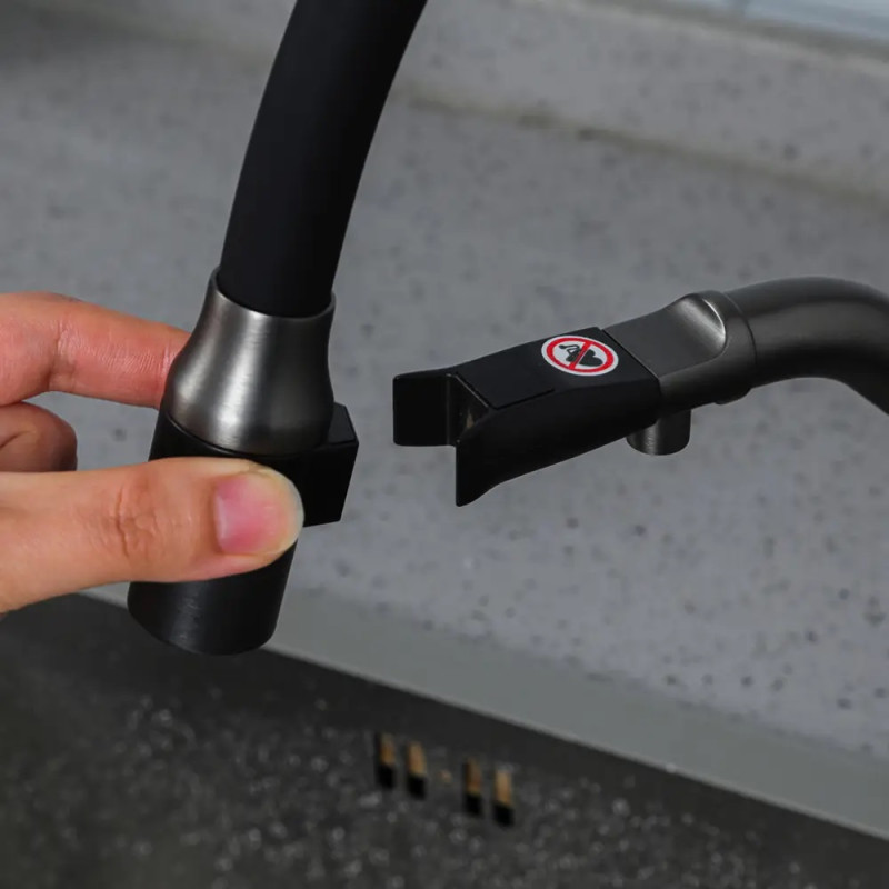 Смеситель для кухни с подключением фильтра GAPPO G4398-89, оружейная сталь.