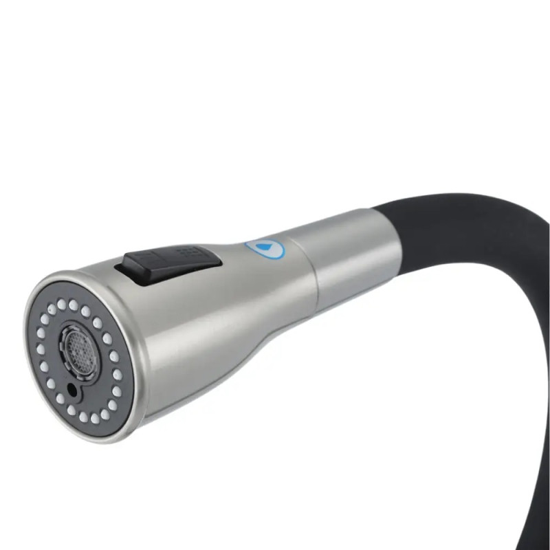 G4399-65 кухня под осмос одновес. выс. силикон. излил нерж. сталь гайка Ø35 (сатин) {8/1}