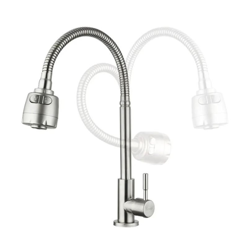 Монокран с рефлекторным изливом FRAP F41899-7, нержавеющая сталь.