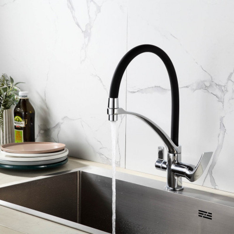 Змішувач для кухні Frap F4369 на дві води