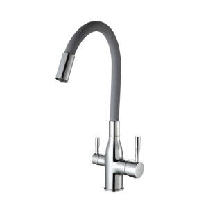 Смеситель для кухни под фильтр Frap F4396 с гибким изливом