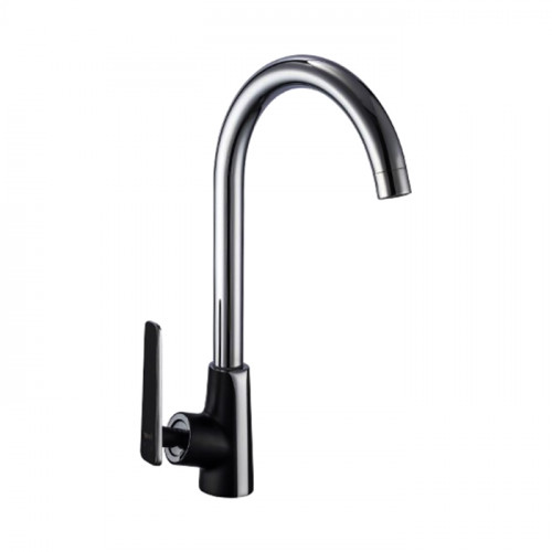Смеситель для кухни Frap F4057, черный/хром