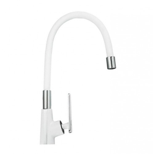 Змішувач для кухні Frap F4458, білий/хром