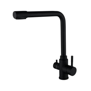 Змішувач для кухні WEZER EKO4C-01-BLACK під фільтр зворотного осмосу