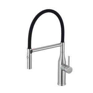 Змішувач для кухні GAPPO G4098-25 (з гнучким виливом, сатин)