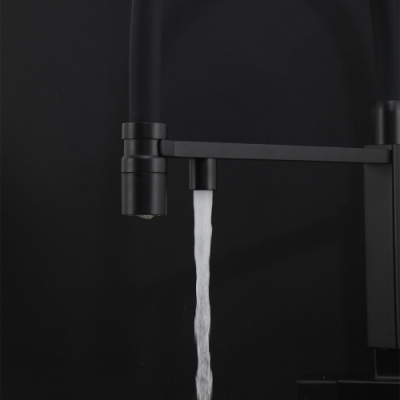 Смеситель для кухни GAPPO G4395-56 (под осмос, черный)