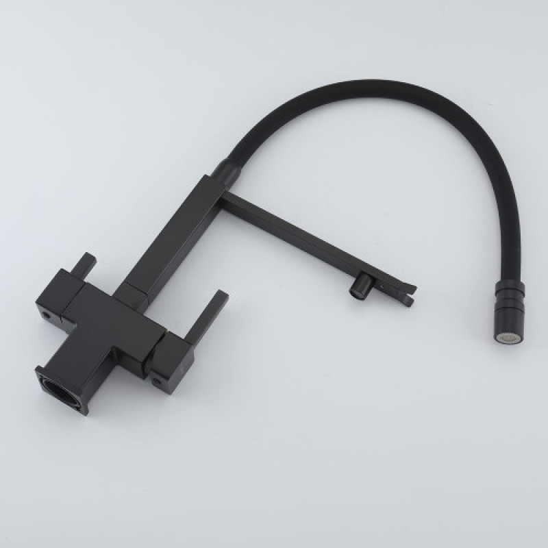 Смеситель для кухни GAPPO G4395-56 (под осмос, черный)