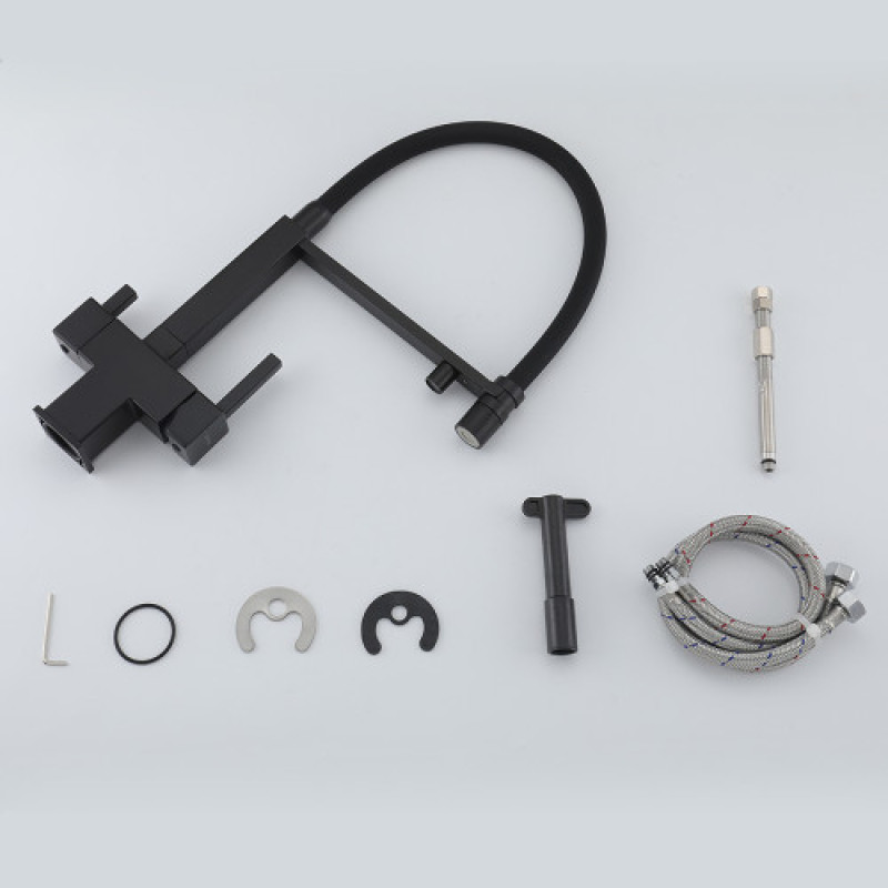 Смеситель для кухни GAPPO G4395-56 (под осмос, черный)