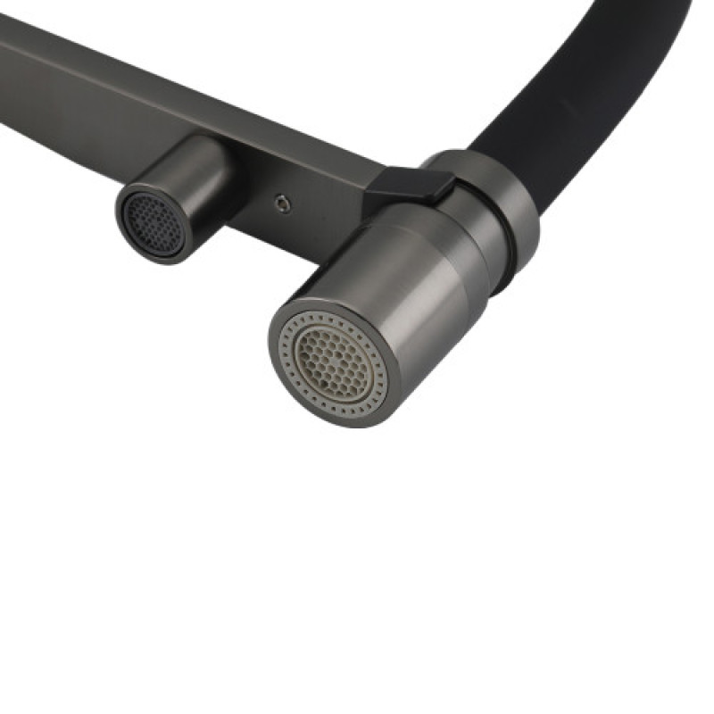 Змішувач для кухні GAPPO G4395-59  (під осмос, gungrey)