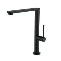 Змішувач для кухні Wezer EKO4G-01 BLACK (нержавіюча сталь, чорний)