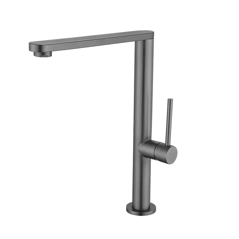 Змішувач для кухні Wezer EKO4G-01 GUNGREY  (нержавіюча сталь)