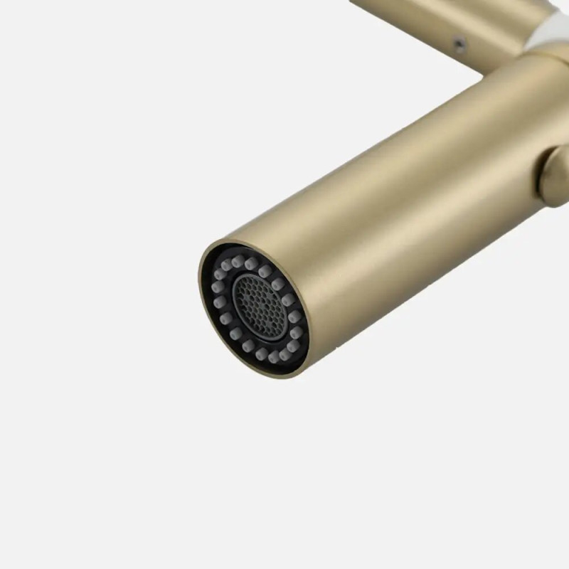 Смеситель для кухни Gappo G4098-23 (нержавейка, золото)