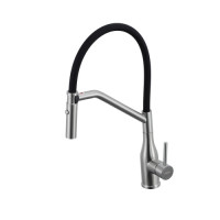 Змішувач для кухні Gappo G4098-15 (нержавіюча сталь, сатин) 