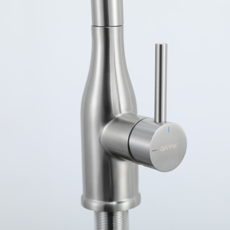 Змішувач для кухні Gappo G4098-15 (нержавіюча сталь, сатин) 
