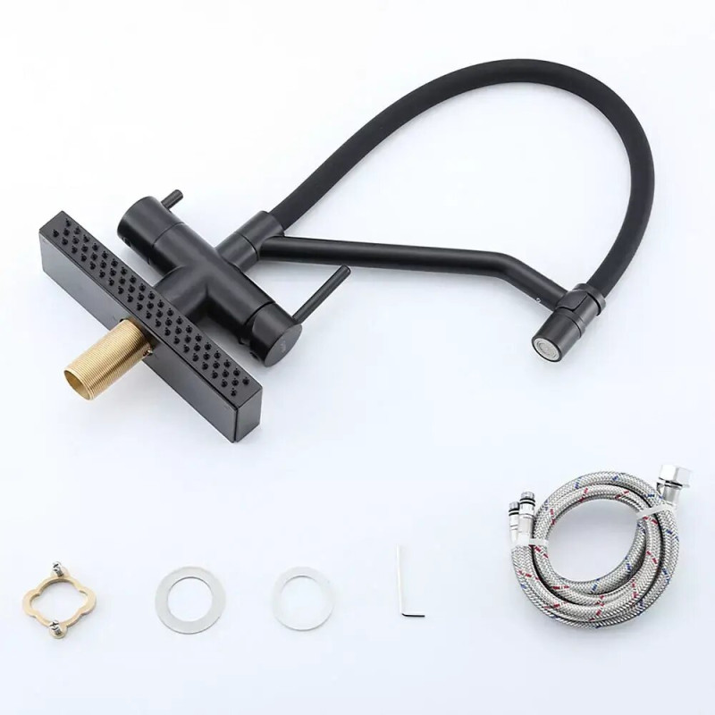 Змішувач для кухні Gappo G4098-6 (3 функції, чорний)