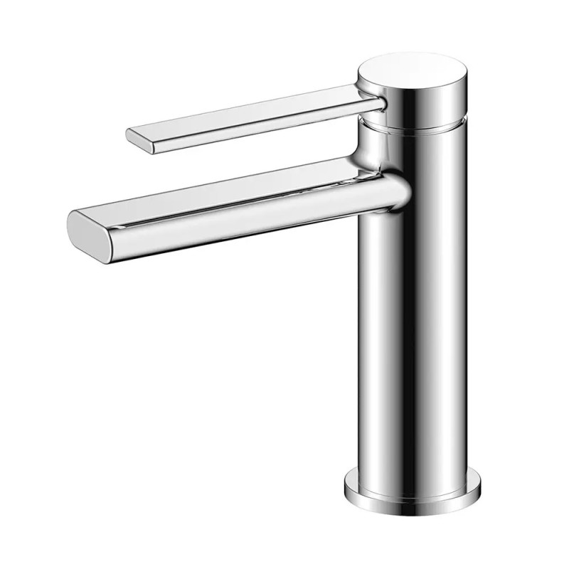 Смеситель для умывальника Frap F1067 (однорыч. литый излив, лат. корпус, Ø25, хром)