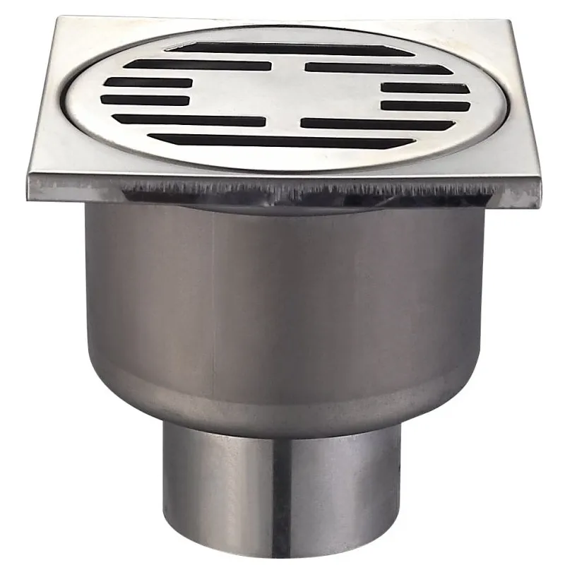 Душевой трап Mixxus Drain-01-10x10-180 SUS304 (MI3421) прямой отвод, нержавеющая сталь 