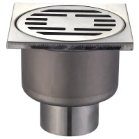 Душовий трап із нержавіючої сталі Champion Drain-01-10x10-180 100x100мм (пряме відведення)