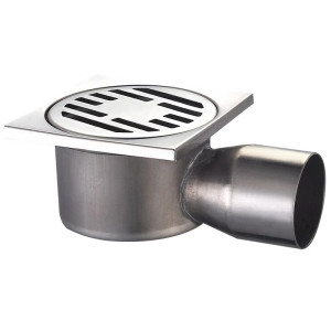 Душевой трап из нержавеющей стали Champion DRain-02-10x10-90 (угловой отвод) (CH6144)