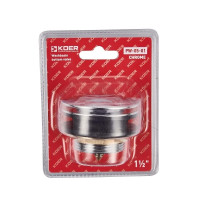 Донний клапан для ванної Koer PW-05-01 1 1/2''(KR3406) кнопка, хром 