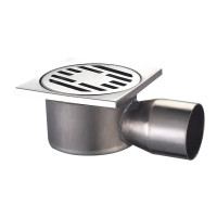 Душовий трап Mixxus Drain-02-10x10-90 SUS304 (MI3419) кутове відведення, нержавіюча сталь 