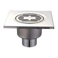 Душевой трап Mixxus Drain-03-15x15-180 SUS304 (MI3422) прямой отвод, нерж сталь