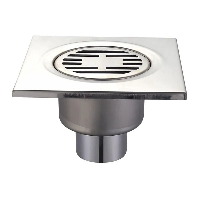 Душевой трап Mixxus Drain-03-15x15-180 SUS304 (MI3422) прямой отвод, нерж сталь