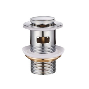 Донний клапан для умивальника Mixxus POP-UP-05 1 1/4'' (MI6137)  з переливом, кнопка 