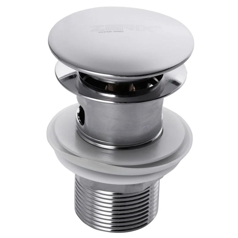 Донный клапан Zerix LR65-2 с переливом, кнопка