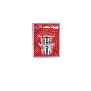 Донний клапан для умивальника Koer PW-03-01 1 1/4''(KR3394)з переливом, кнопка 
